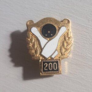 Bowling 200 Score Club Vintage Mid Century 1960's Lapel Pin